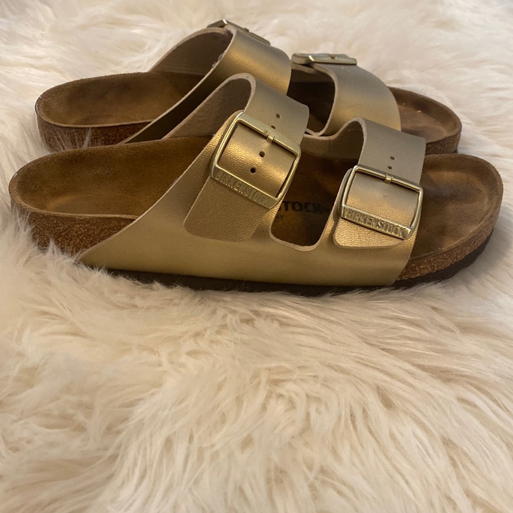 Gold Birkenstock’s
